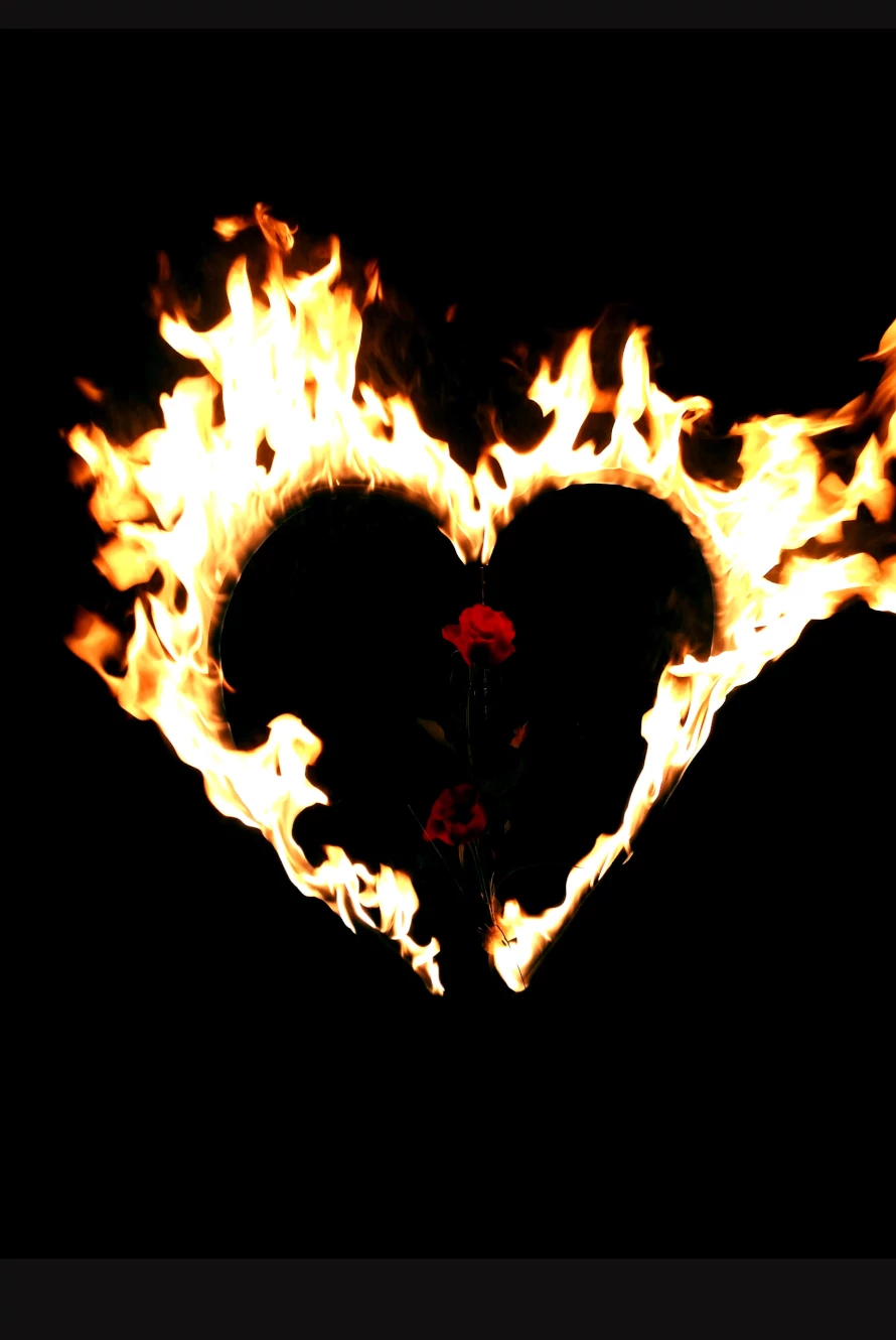 Show & Spektakel - Hochzeitsfeuershow. Brennendes Herz.